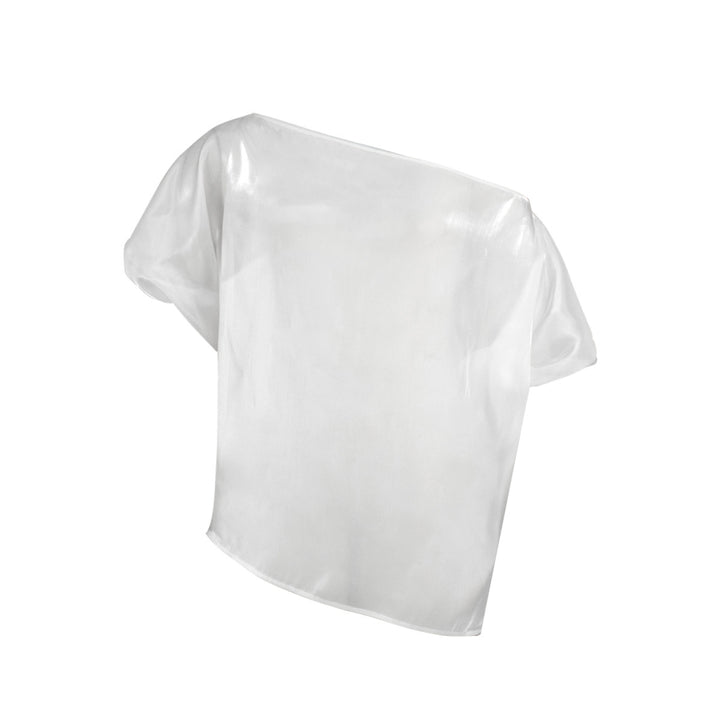 Dame Transparent Chiffon-Bluse Skovae