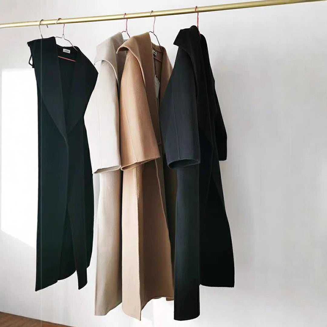 Kvindernes elegante oversized frakke med åben front Stilla