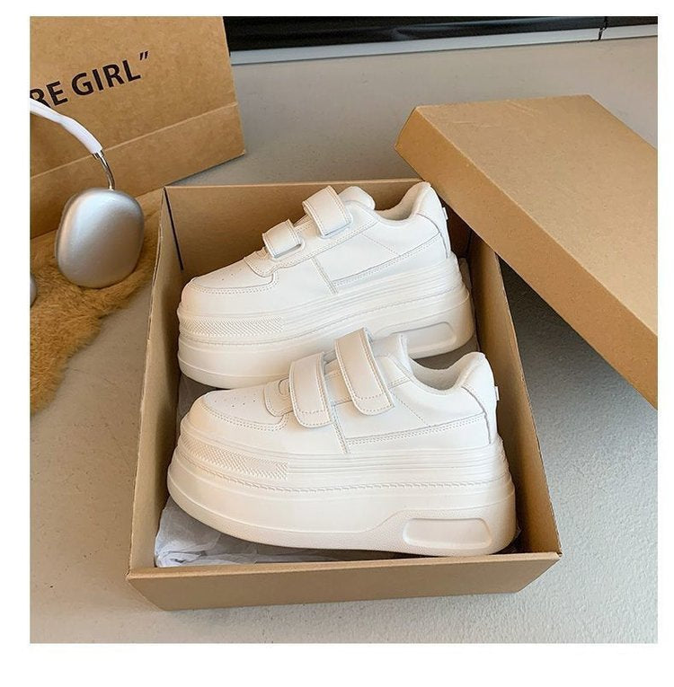 Dame Fitness Sneakers med dobbelt velcro og dæmpende plateau Stilla