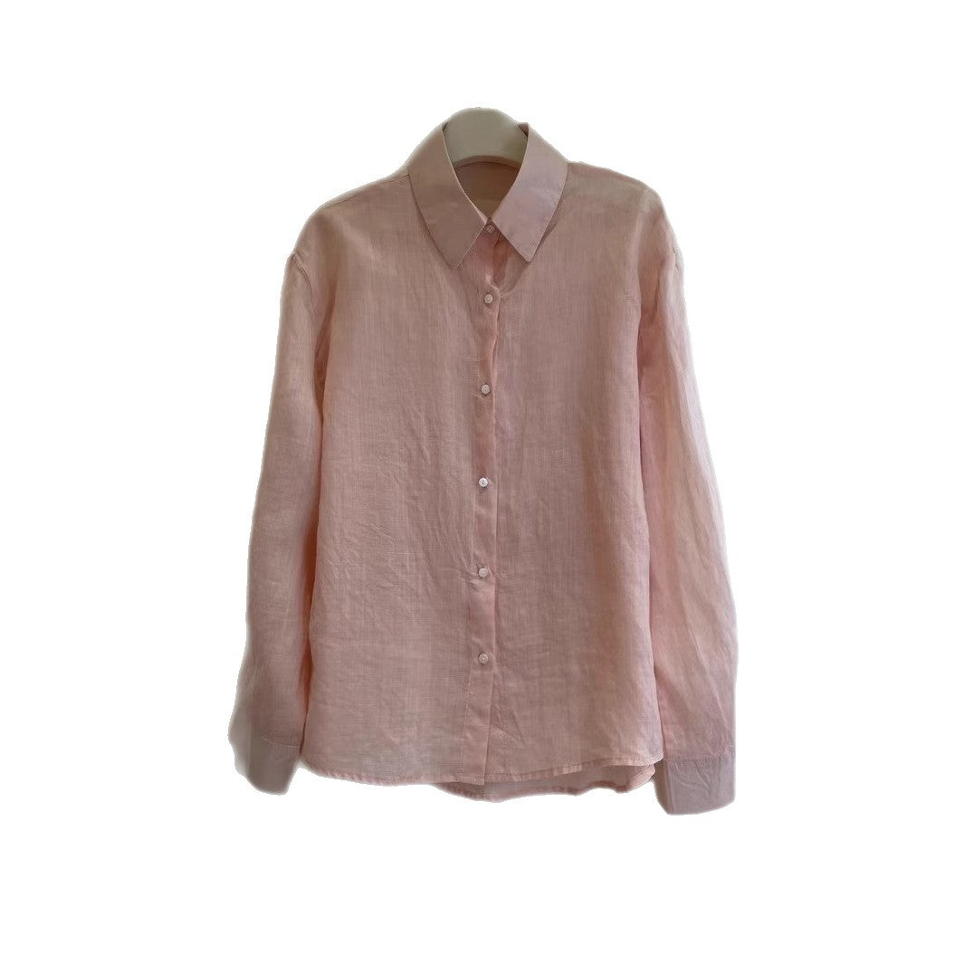 Femme Elegant Lagdeling Linned Kjole Stilla