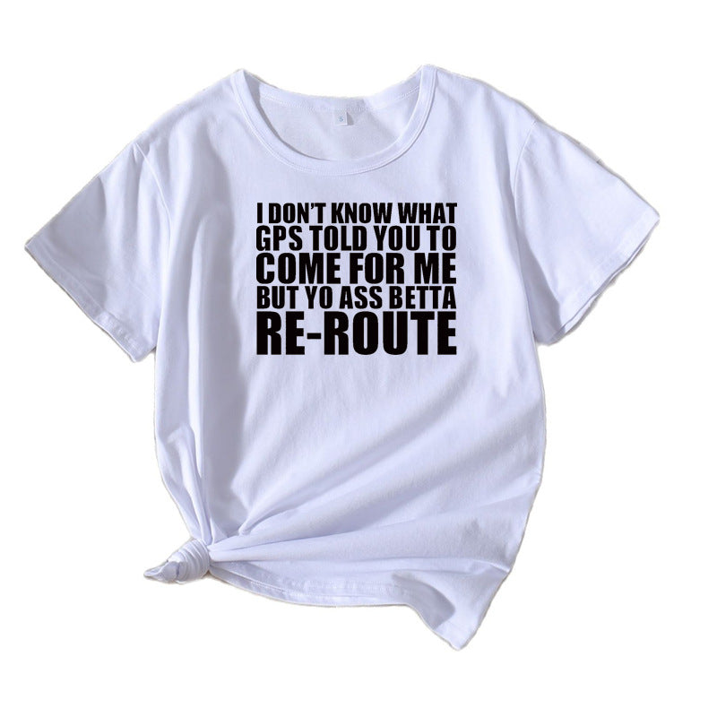 Dame Fritid Sjov Grafik T-shirt Stilla