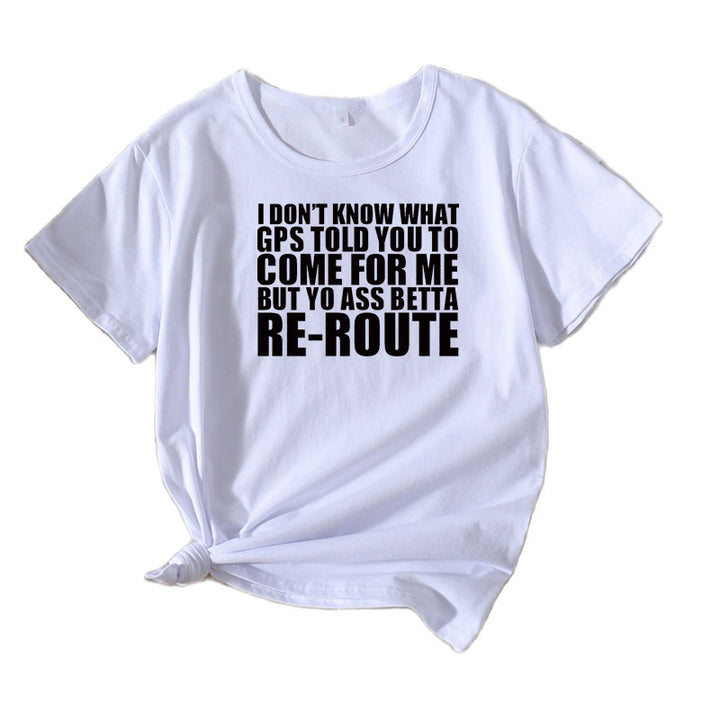 Dame Fritid Sjov Grafik T-shirt Stilla