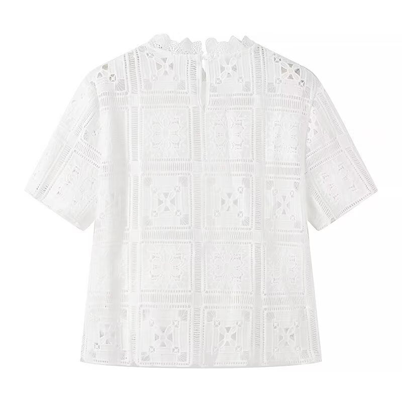 Dame Lettere Sommerbukser med broderet design og elastisk talje Stilla