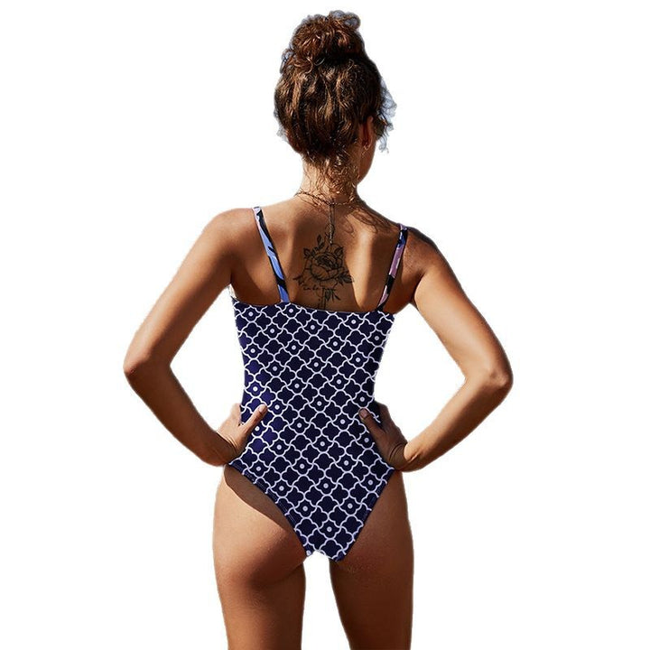 Dame one-piece badedragt medmode stribedesign Stilla