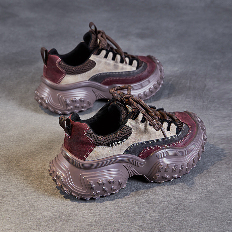 Femme Chunky Fashion-sneaker med forhøjet sål og stilige elementer Stilla