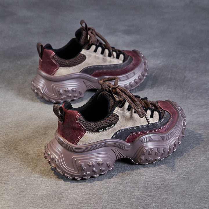Femme Chunky Fashion-sneaker med forhøjet sål og stilige elementer Stilla