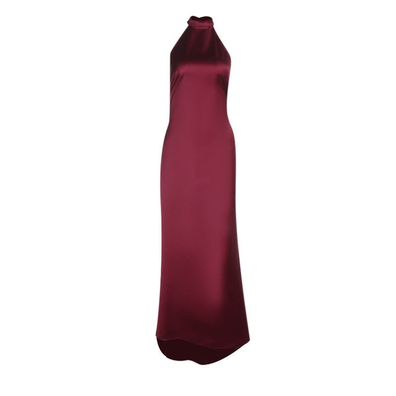 Dame Elegant Halterneck Havfrue Kjole Stilla