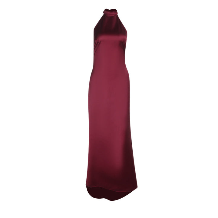 Dame Elegant Halterneck Havfrue Kjole Stilla