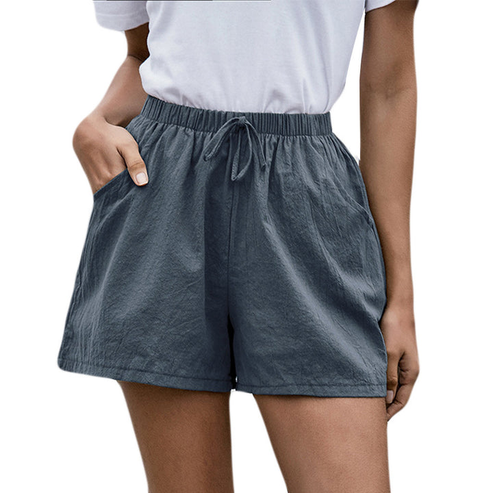 Dame behagelige shorts med elastisk talje og lommer Stilla