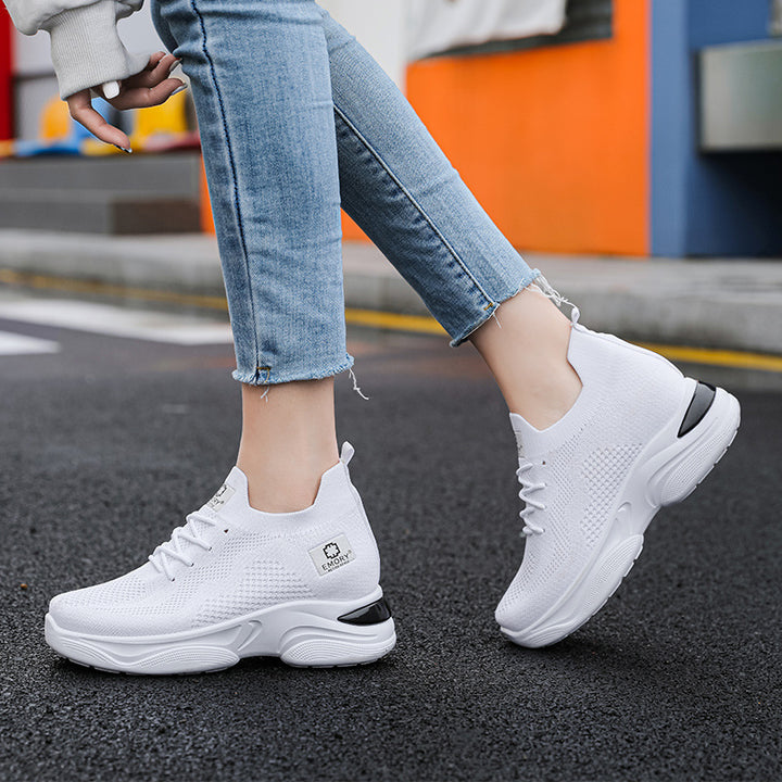 Femme Stilfulde Strik-Løbesneakers Stilla