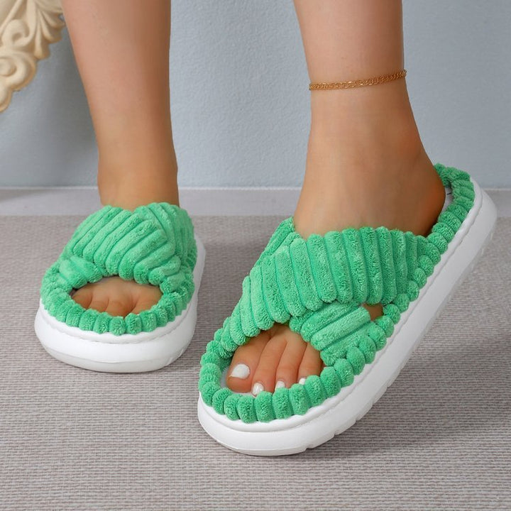 Dame komfort-sandaler med blødt overmateriale og elastisk sål Stilla