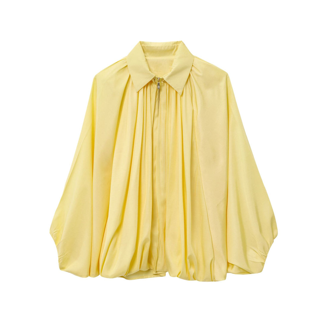 Dame elegant bluse med plisseringsdetaljer Stilla