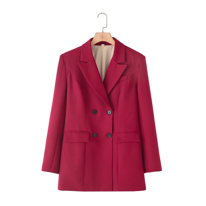 Femme Dobbeltknap Blazer Jakke Stilla