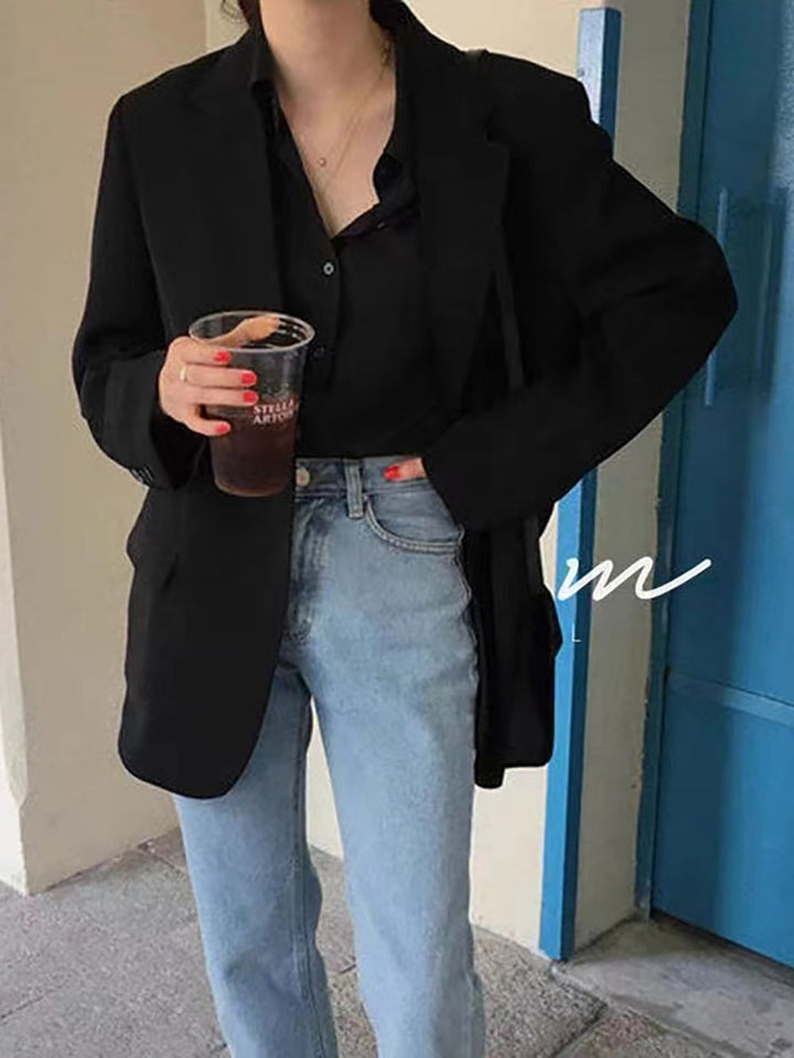 Damer elegant oversized blazer med casual snit og fine detaljer Stilla
