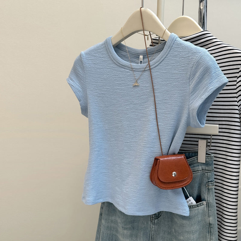 Dame Kortærmet Relaxed Fit Basic T-Shirt Stilla