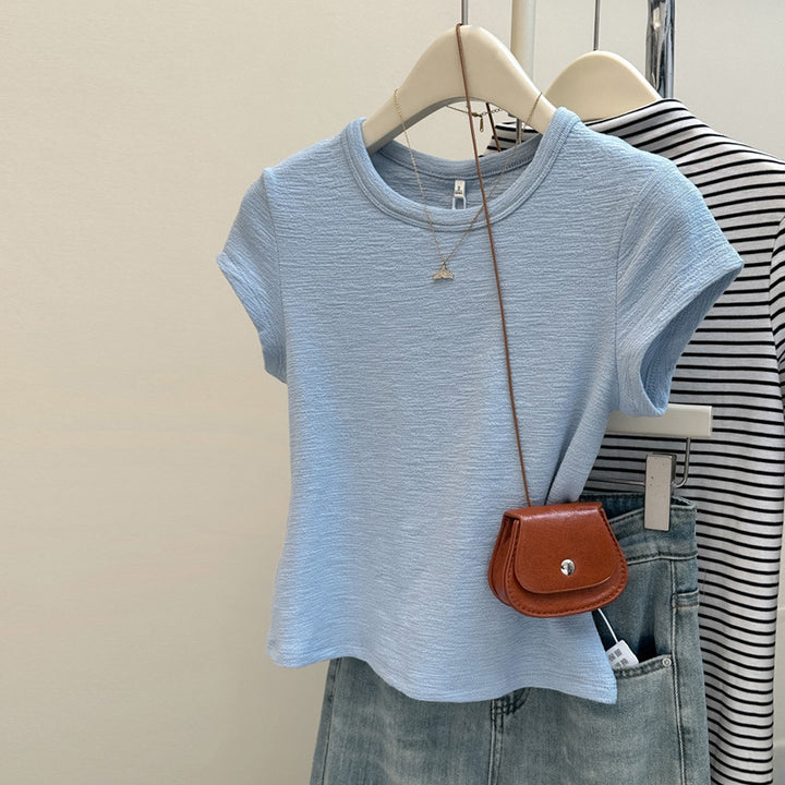 Dame Kortærmet Relaxed Fit Basic T-Shirt Stilla