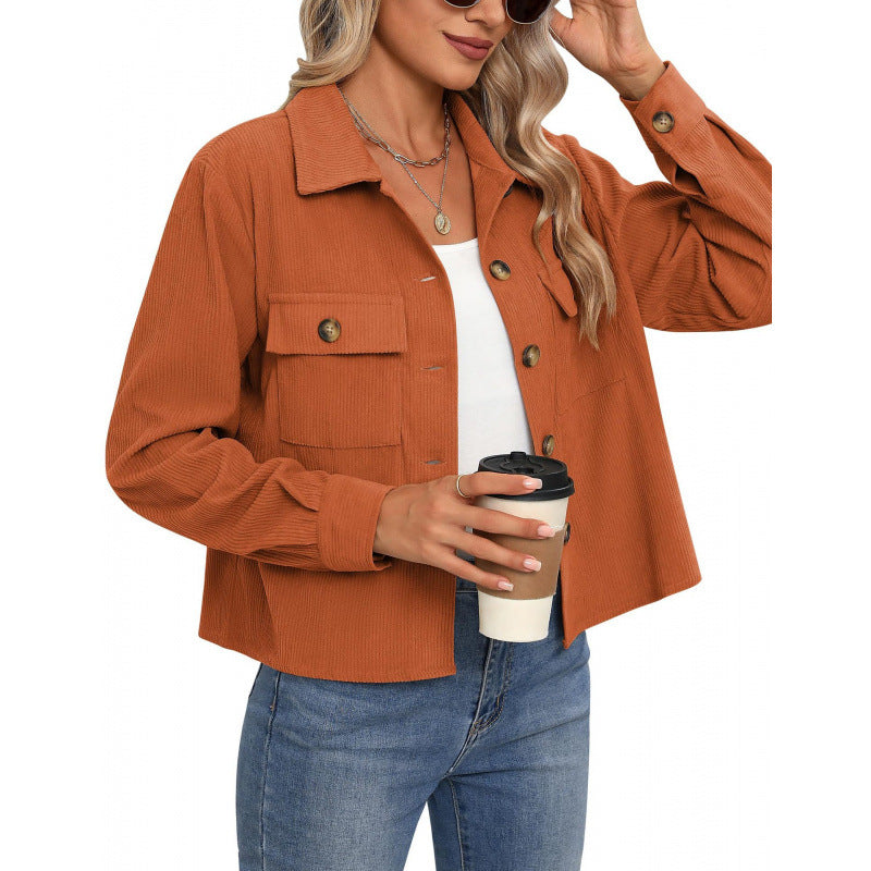 Dame modet Overshirt-jakke med struktureret stof Stilla