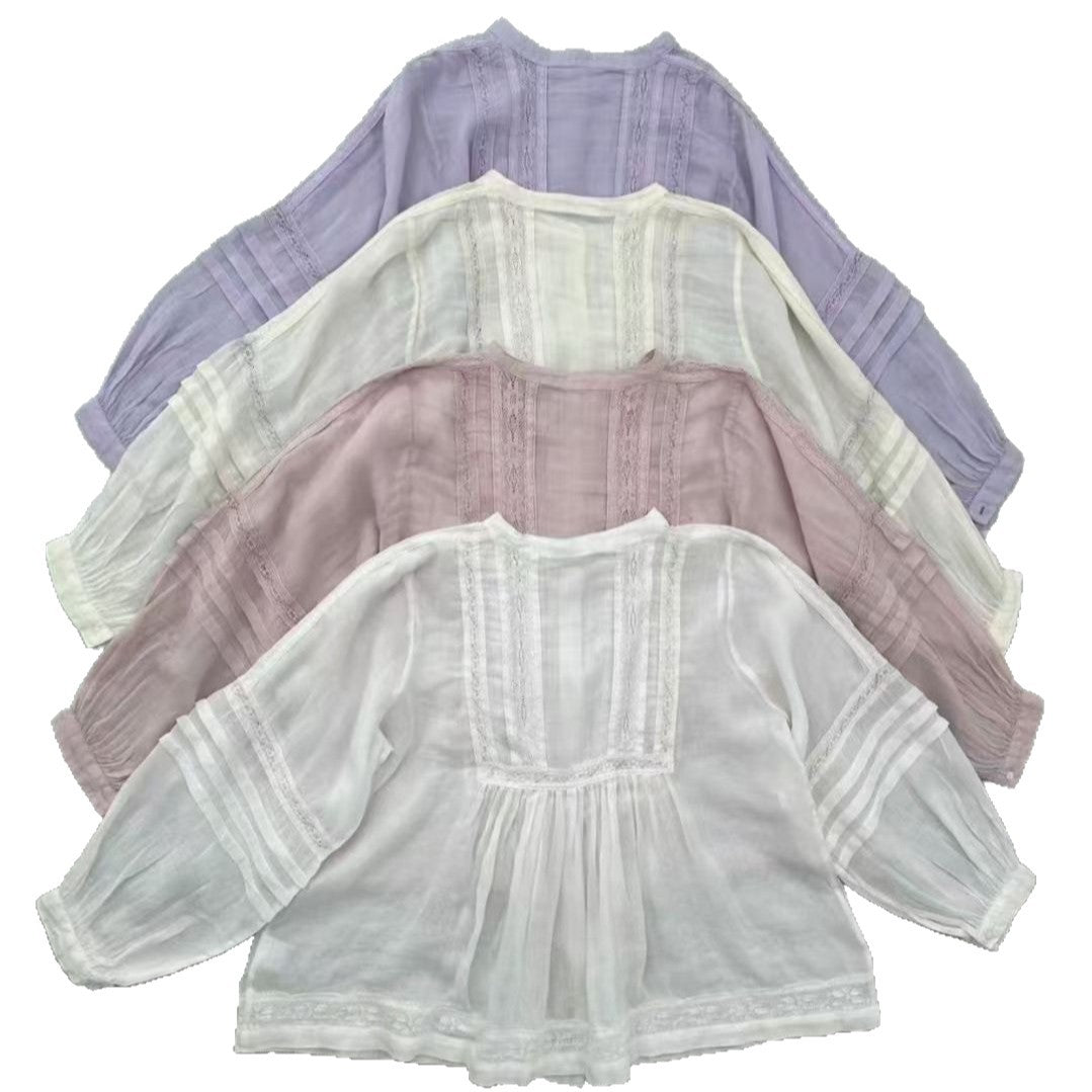 Femme Elegante Broderet Bluse Stilla