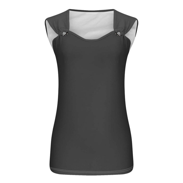 Dame elegant top med asymmetrisk skulderdesign Stilla