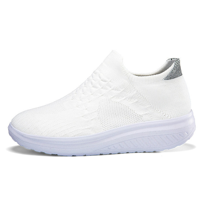 Dame Slip-On Sport Sneakers med åndbart strikdesign Stilla