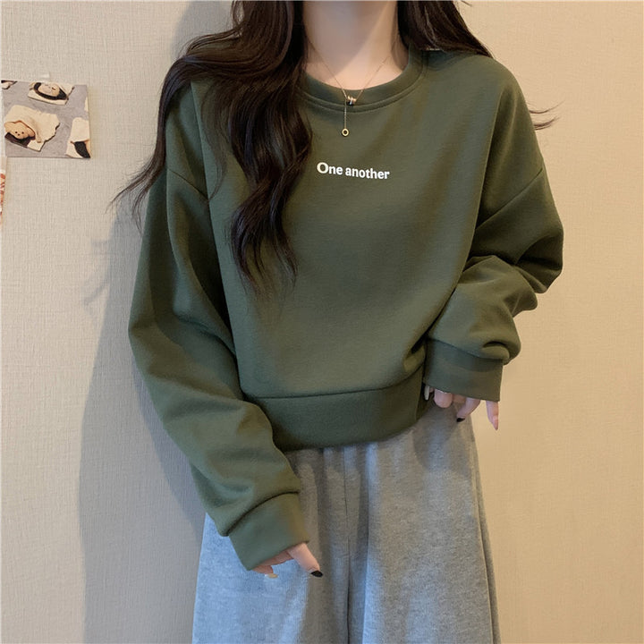 Dame Tilpasset Lækkert Sweatshirt med Udsagn Broderi Stilla