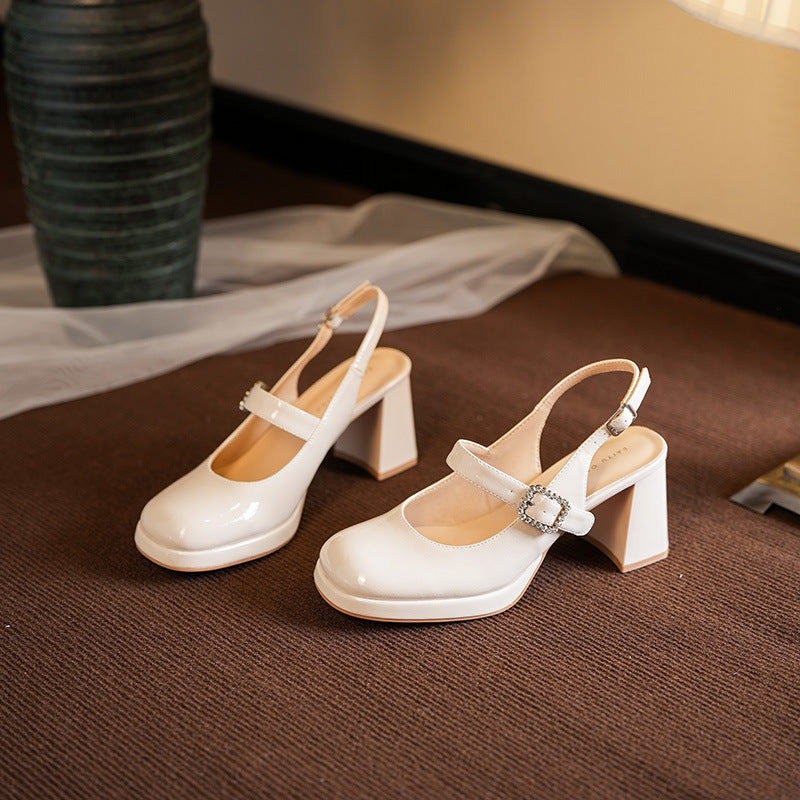 Femme Elegante Slingback Hælhøjskåne Stilla