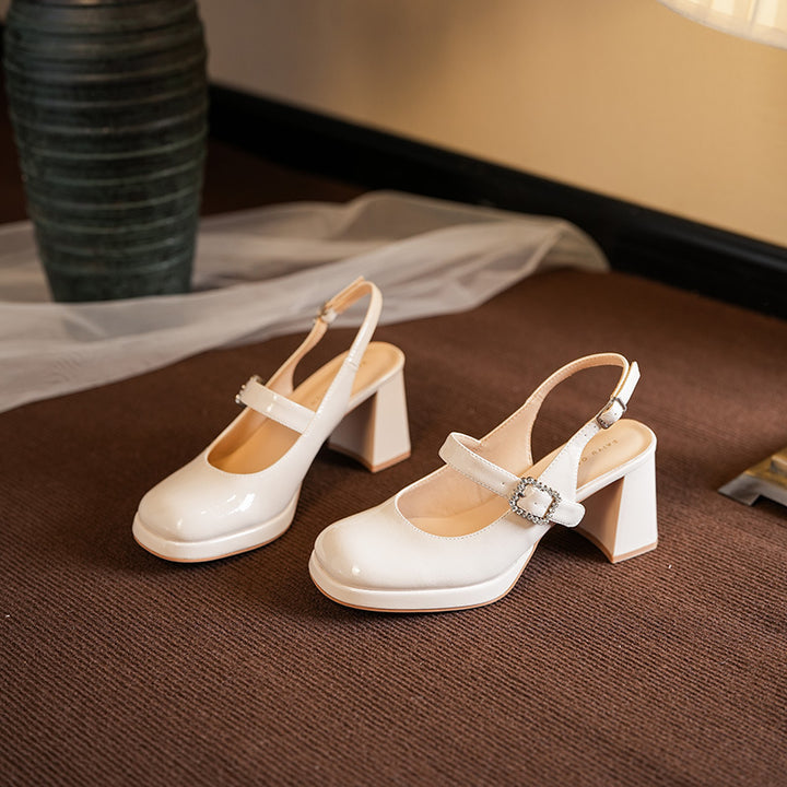 Femme Elegante Slingback Hælhøjskåne Stilla