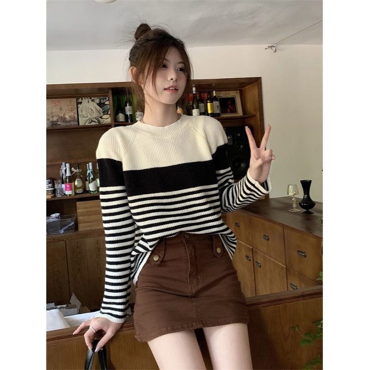 Kvinders afslappede stribede sweater Stilla