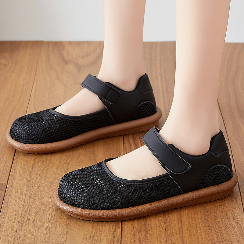 Dame Komfortable og åndbare Slip-On Ballerinaer med justerbar rem Stilla