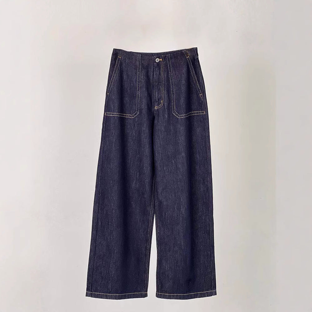 Dame mode jeans med bred pasform og høj talje Stilla