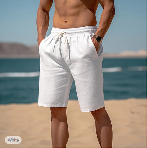 Herrer casual strandshorts med elastisk talje og sidelommer Stilla