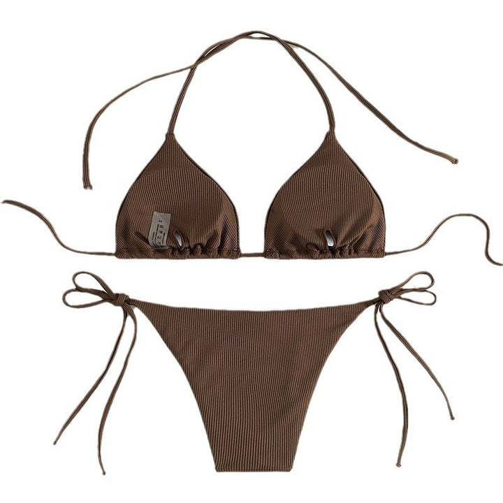 Dame triangel-bikini med justerbare stropper Skovae