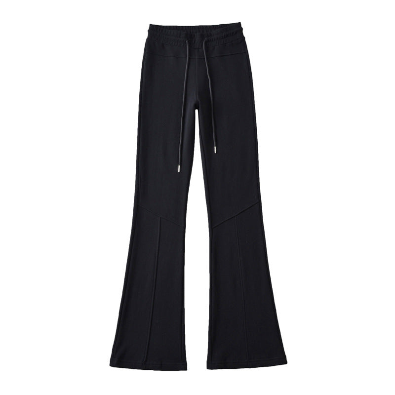 Dame trendy højtaljede flared leggings med åndbart materiale og elastisk talje Stilla