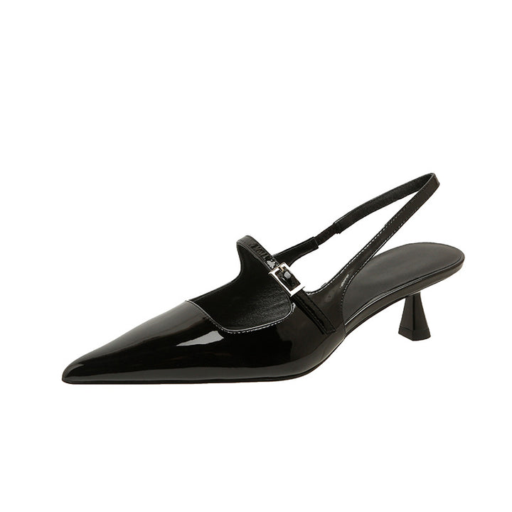 Dame Sleek Spids-Tådel med metallisk Finish Stilla
