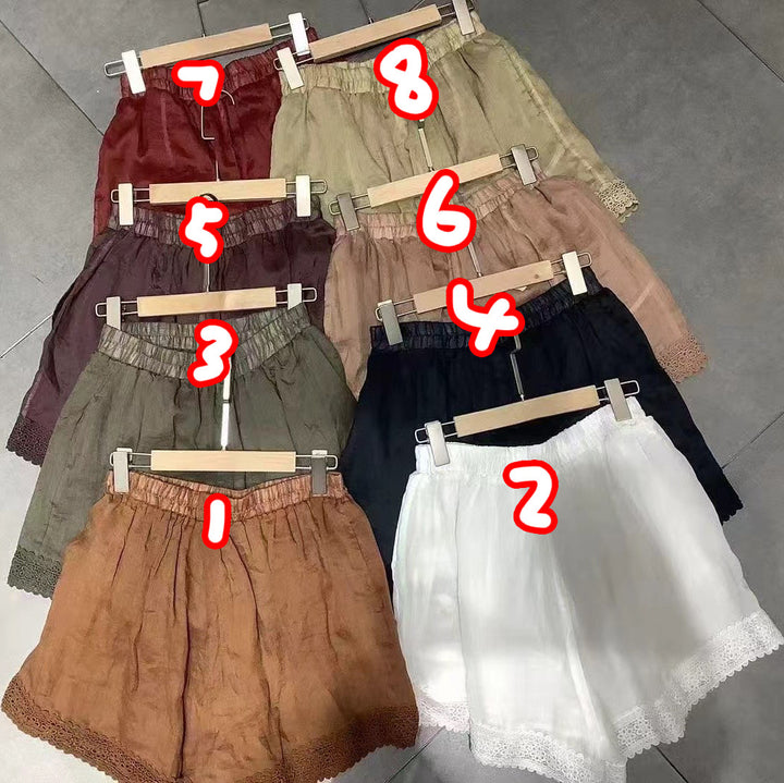 Femme Hækle-Detail Flydende Shorts Stilla