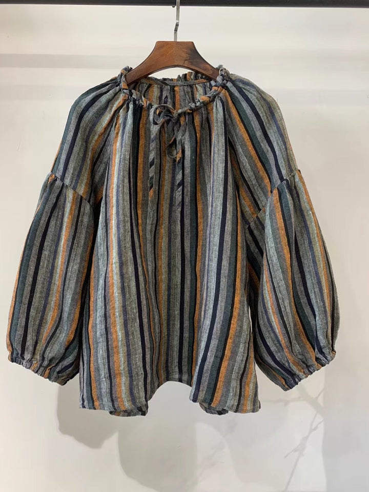 Dame Ternet Bluse med Puffærmer Stilla