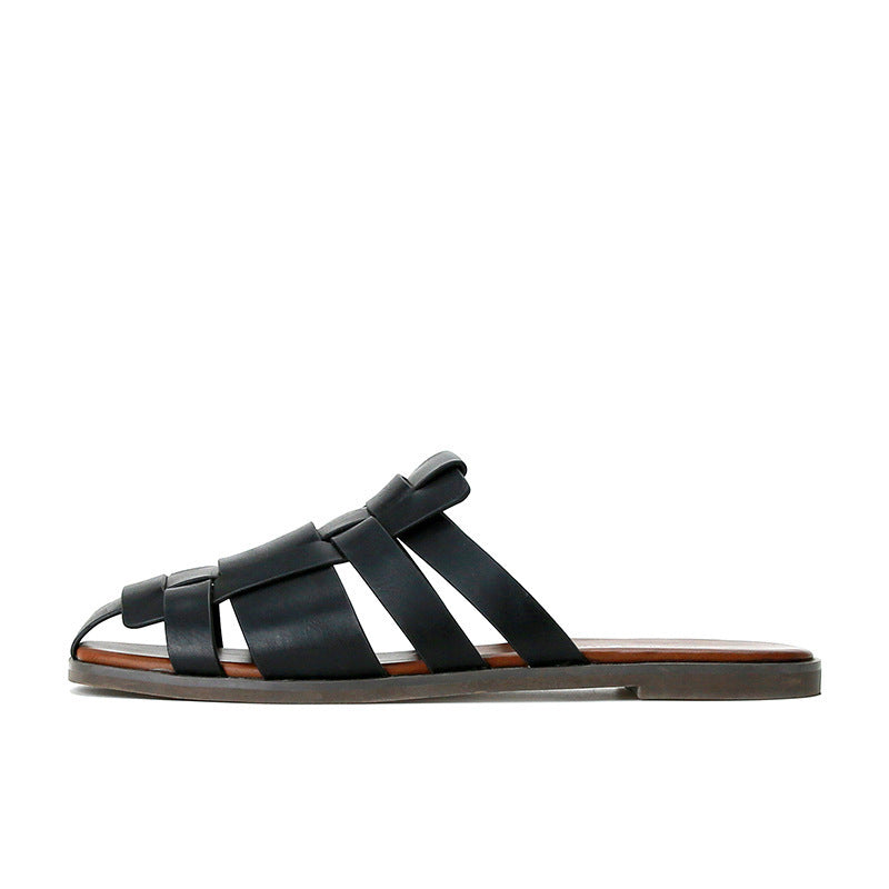 Herrer Casual Læder Slide Sandaler Stilla