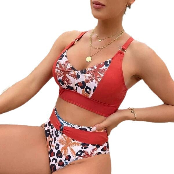 Dame Bikini-sæt med Høj Talje og Moderigtigt Design Skovae