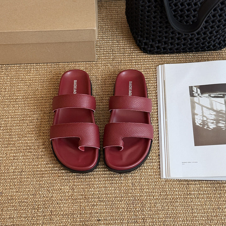 Femme Dual-Strap Komfort Slide Sandaler Stilla
