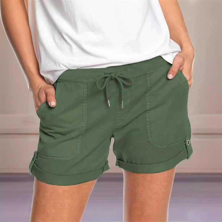 Dame Komfortable og stilfulde Shorts med justerbar talje og praktiske sidelommer Stilla