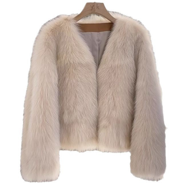 Kvinders elegante faux fur jakke Stilla