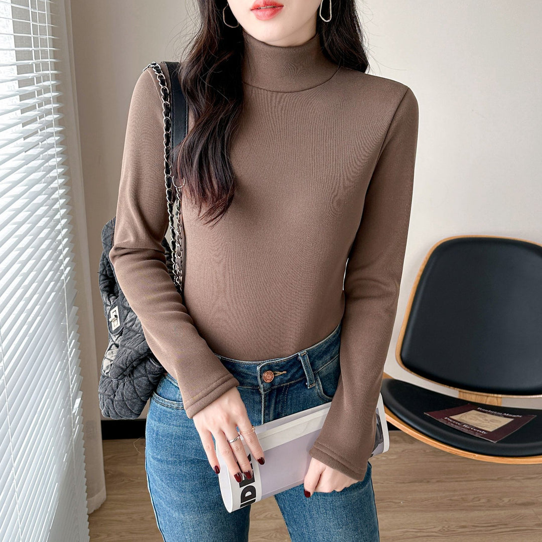 Kvinders langærmet turtleneck top Stilla