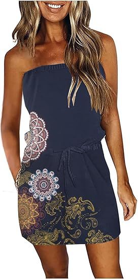 Femme Strapless Mini Kjole Stilla