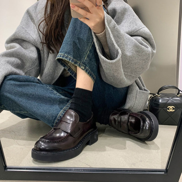 Herrer Stilfulde Chunky Sole Loafers Stilla