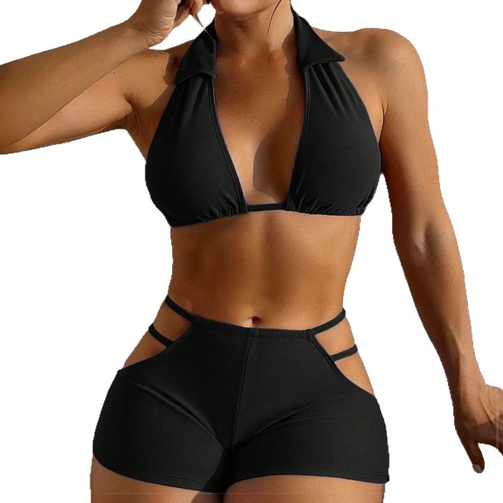 Damer Sporty Bikinis med høj talje Skovae