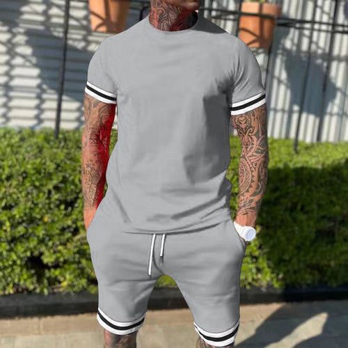Herren afslappet sportoutfit med stilmønster