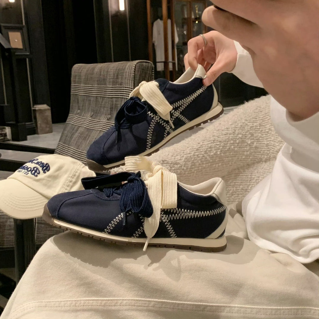 Damer Modebevidste Snøre-Athletic-Sneakers Stilla