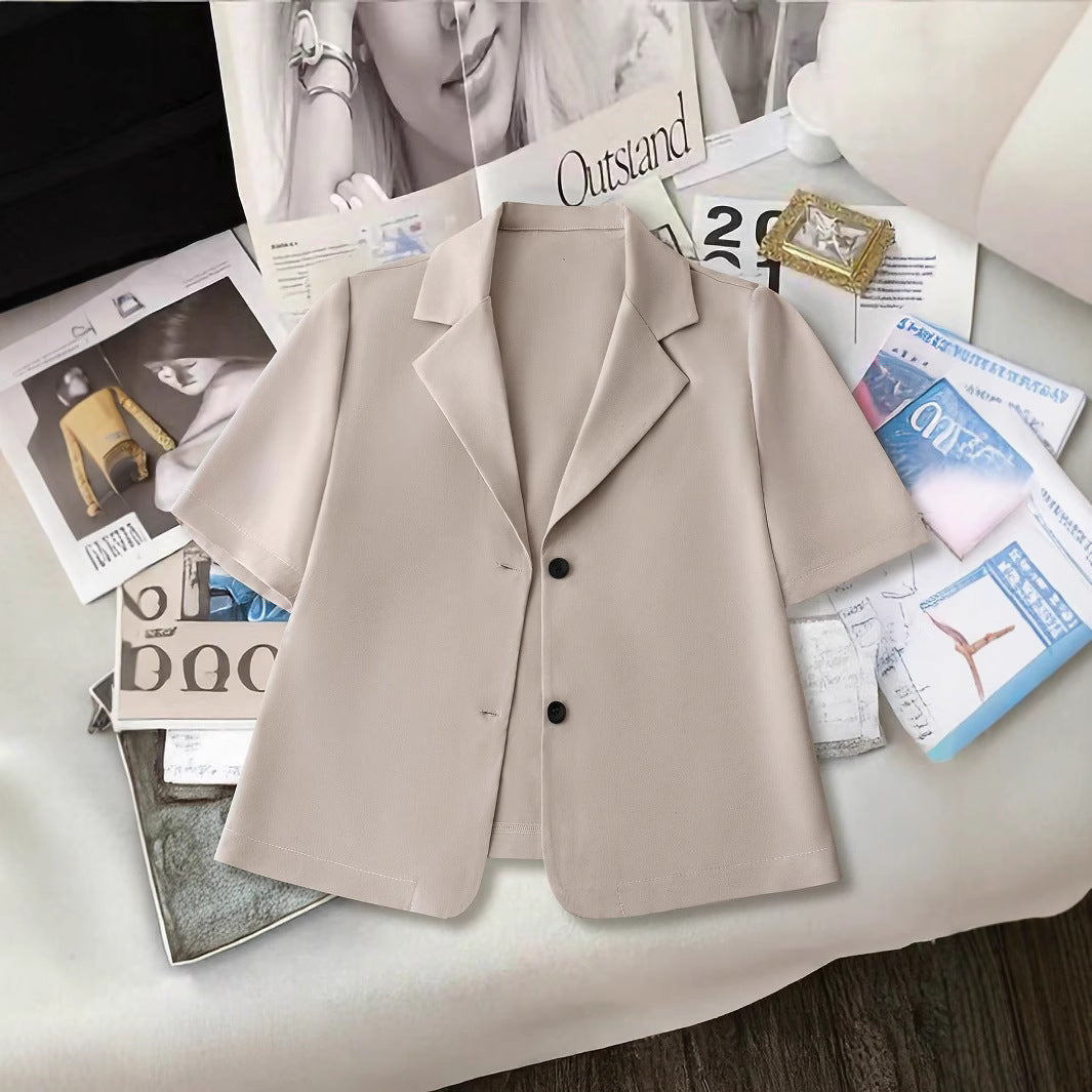 Dame Kortærmet Blazer med moderne snit Stilla