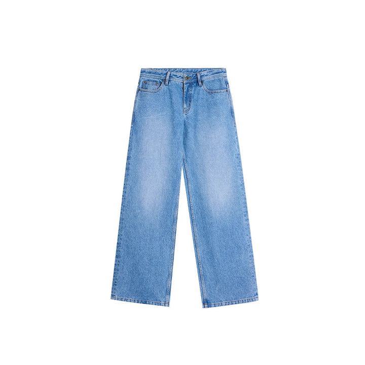 Damernes brede denim jeans i afslappet pasform Stilla