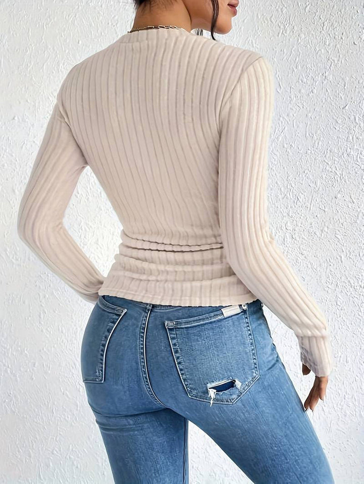 Stilla | Slim Fit Pullover i Ribstrik